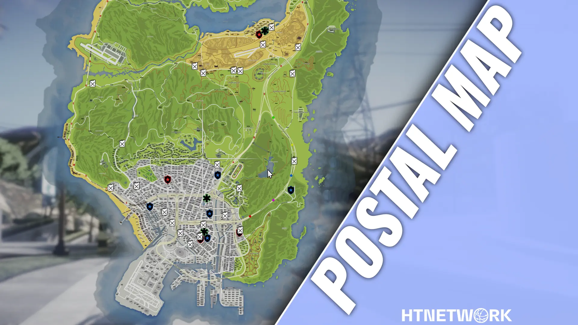 Custom Postal Map