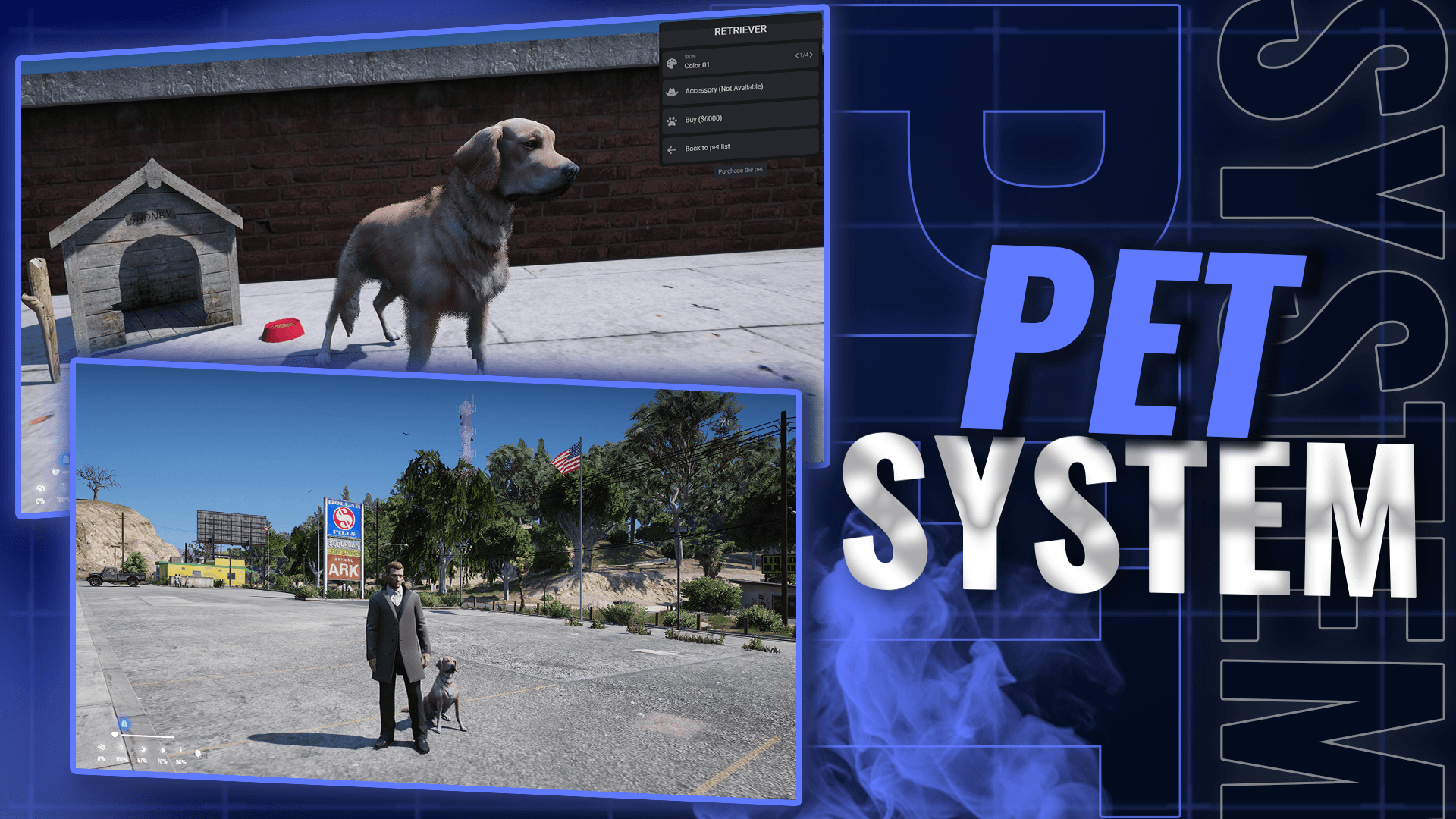 🐾 QBCore Pet System – All-In-One Package (HTN+ Exclusive)